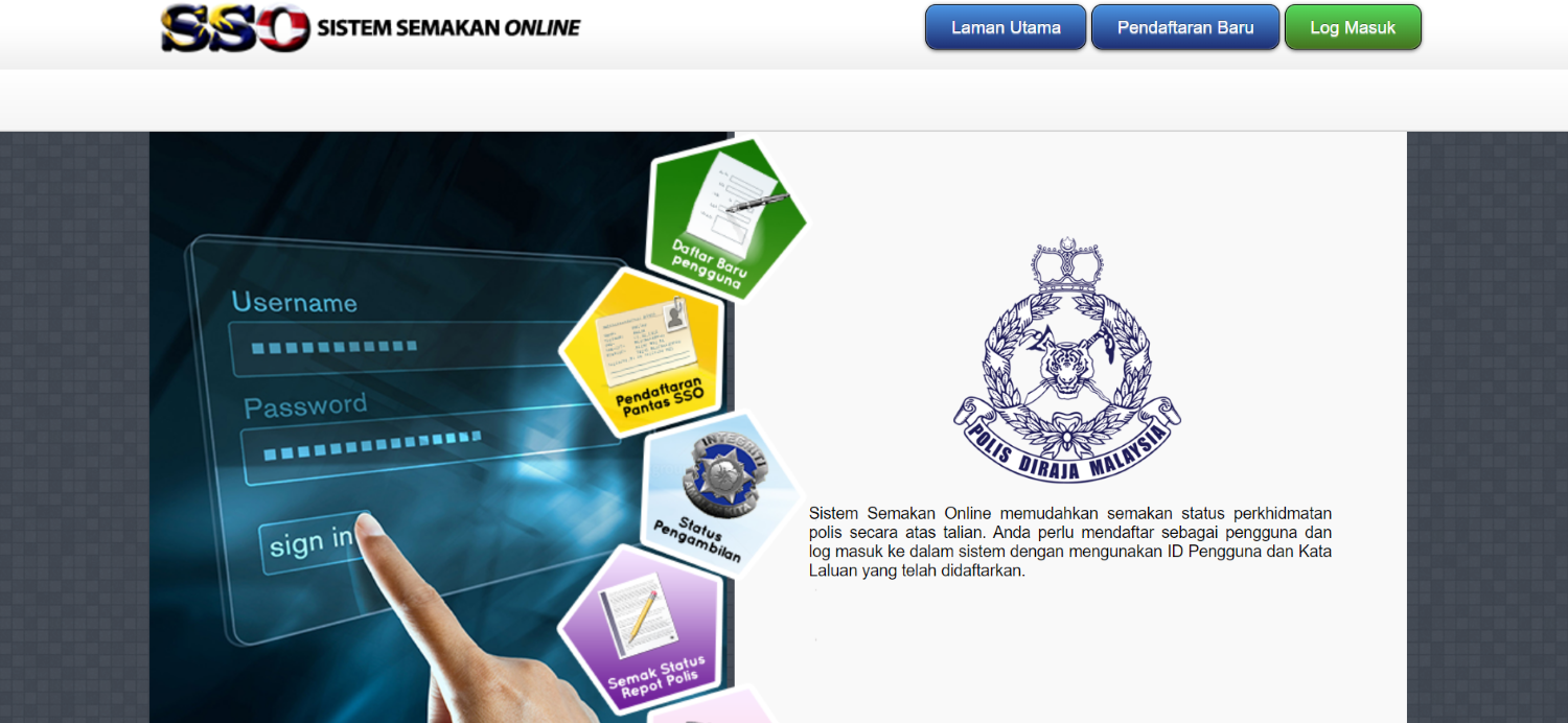 SSO PDRM, Check saman