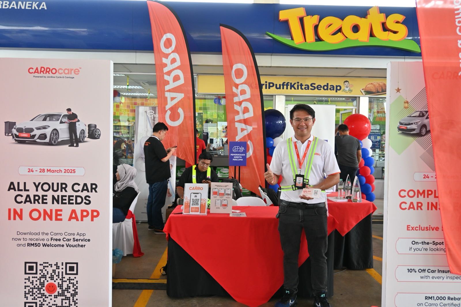 Carro partners Petron at Petron MRR2 Kepong station